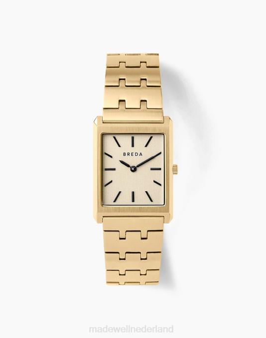 accessoires goud ZVH694 Madewell Breda Virgil metalen armbandhorloge Heren