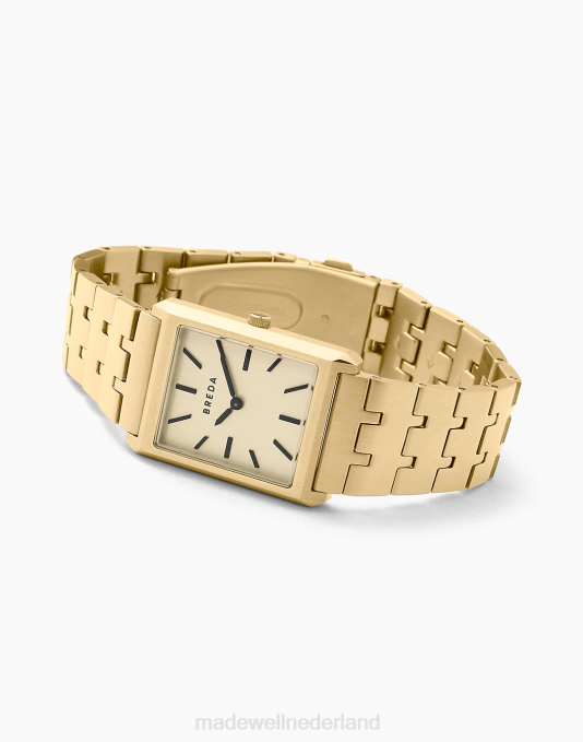 accessoires goud ZVH694 Madewell Breda Virgil metalen armbandhorloge Heren