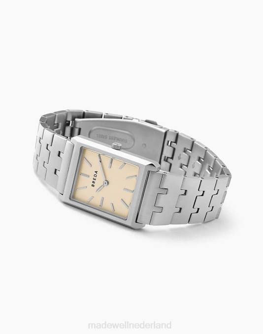 accessoires zilver ZVH695 Madewell Breda Virgil roestvrijstalen en metalen armbandhorloge Heren