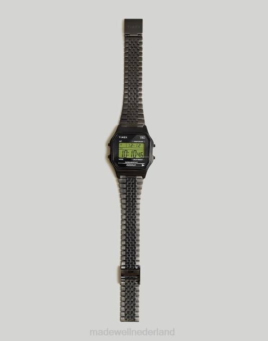 accessoires zwart ZVH6594 Madewell timex t80 34 mm roestvrijstalen horloge met expansieband Heren