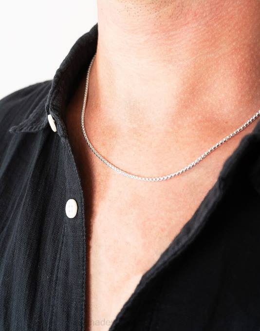 accessoires zilver ZVH6421 Madewell Charlotte Cauwe studio klassieke box-ketting Heren