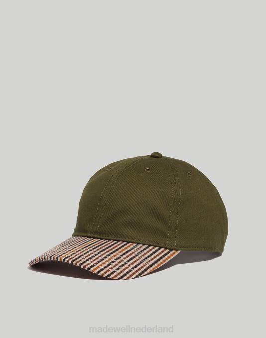 accessoires diepe rivier ZVH637 Madewell geruite baseballpet Heren