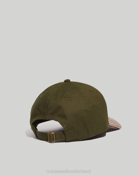 accessoires diepe rivier ZVH637 Madewell geruite baseballpet Heren