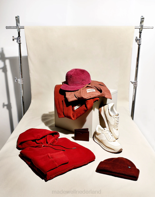 accessoires donkere merlot ZVH632 Madewell geribde muts met manchetten Heren