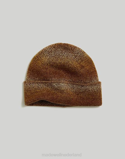 accessoires gedroogde ceder ZVH627 Madewell space-dye muts met omslag Heren