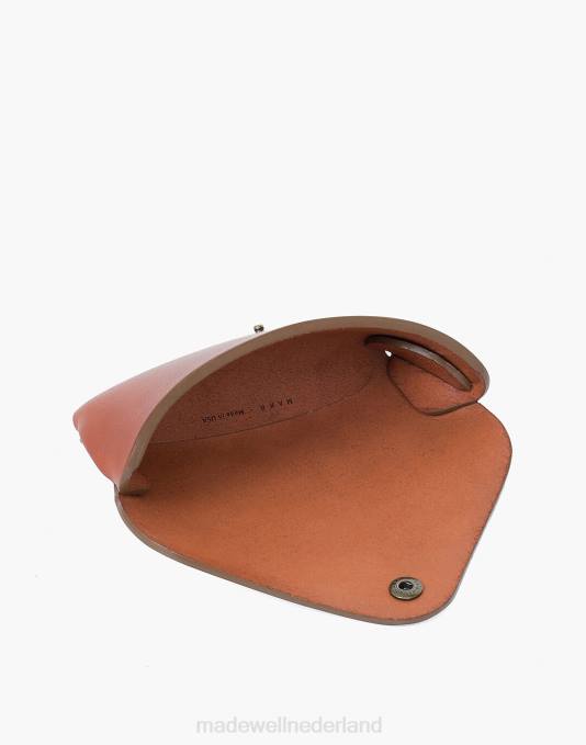 accessoires bruin ZVH681 Madewell Makr leren brillenkoker met lipje Heren