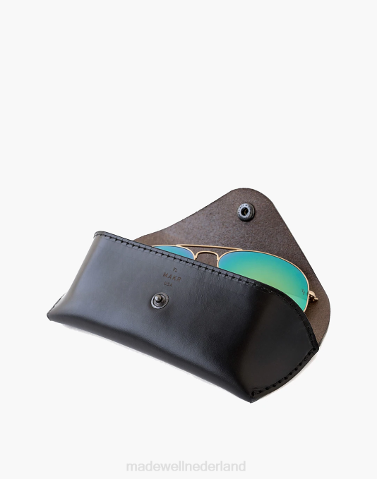 accessoires bruin ZVH685 Madewell Makr lederen brillenhoes Heren