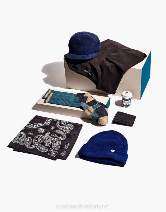 accessoires echt zwart ZVH665 Madewell lederen portemonnee Heren