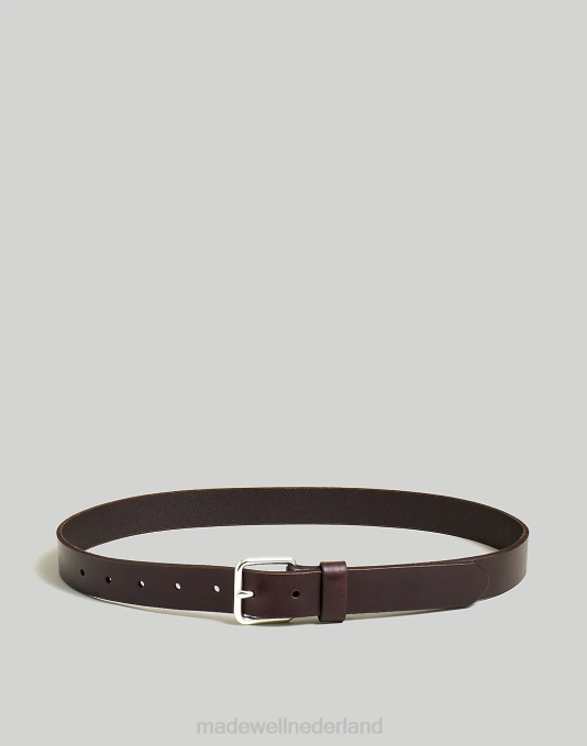 accessoires klassiek zwart ZVH619 Madewell smalle leren riem Heren