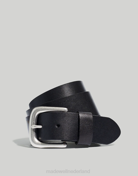 accessoires klassiek zwart ZVH63 Madewell leren riem Heren