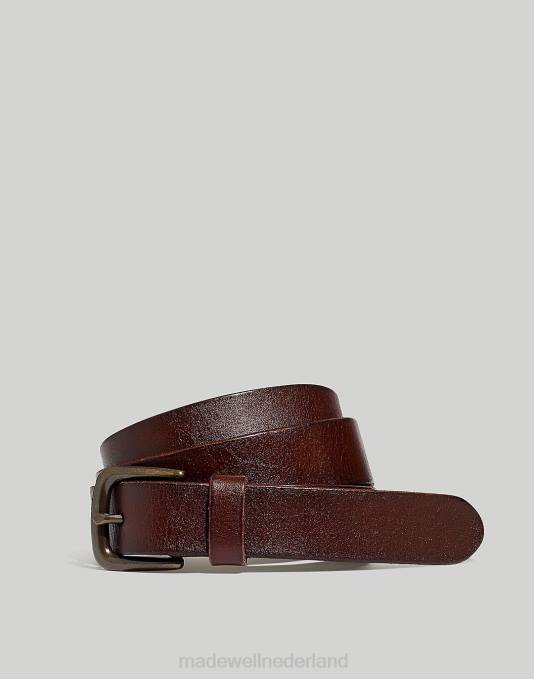accessoires rijk bruin ZVH623 Madewell leren riem Heren