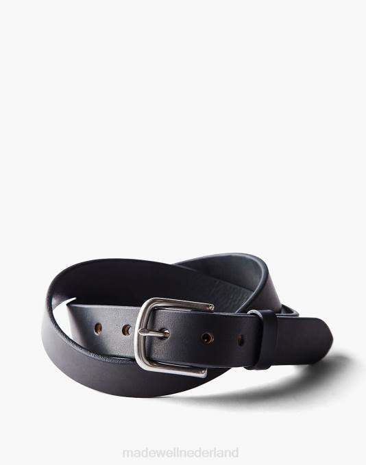accessoires zwart ZVH6587 Madewell leerlooier goederen klassieke riem Heren