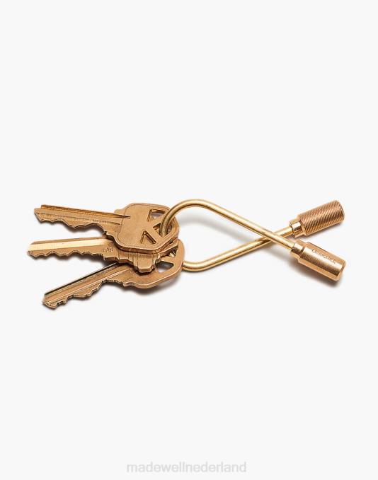 accessoires goud ZVH6445 Madewell Craighill gesloten helix sleutelhanger Heren