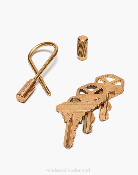 accessoires goud ZVH6445 Madewell Craighill gesloten helix sleutelhanger Heren