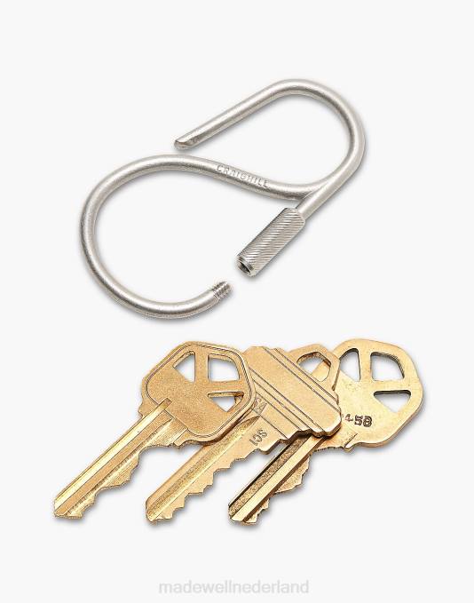 accessoires messing ZVH6442 Madewell Craighill offset sleutelhanger Heren