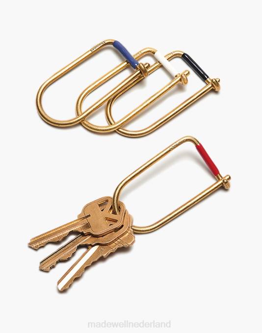 accessoires rood ZVH6444 Madewell Craighill Wilson geëmailleerde sleutelhanger Heren