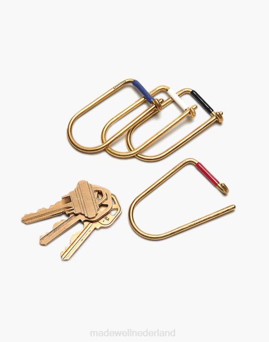 accessoires rood ZVH6444 Madewell Craighill Wilson geëmailleerde sleutelhanger Heren
