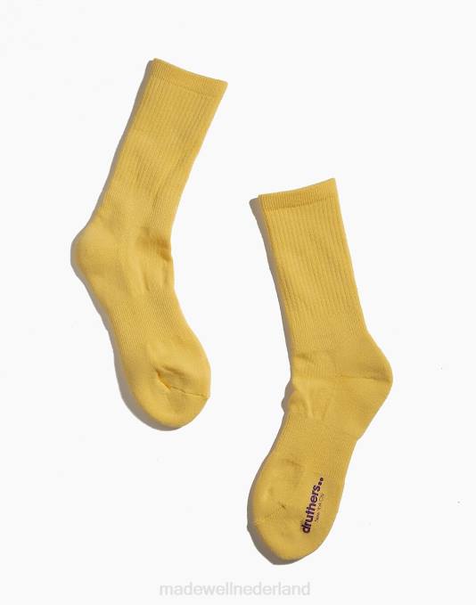accessoires bleke gemzen ZVH654 Madewell druthers alledaagse biologische katoenen crew sokken Heren