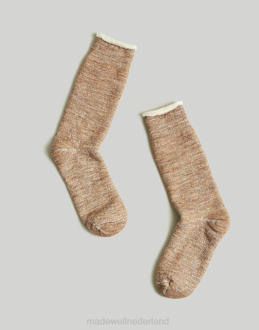 accessoires diepe oceaan ZVH6574 Madewell Rototo dubbellaagse crew-sokken Heren