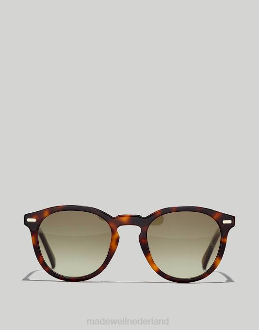 accessoires echt zwart ZVH656 Madewell ronde zonnebril van acetaat Heren