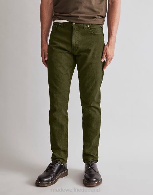 kleding diep groen ZVH6189 Madewell kledinggeverfde slanke jeans Heren