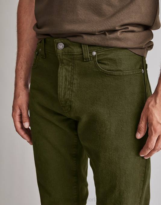 kleding diep groen ZVH6189 Madewell kledinggeverfde slanke jeans Heren