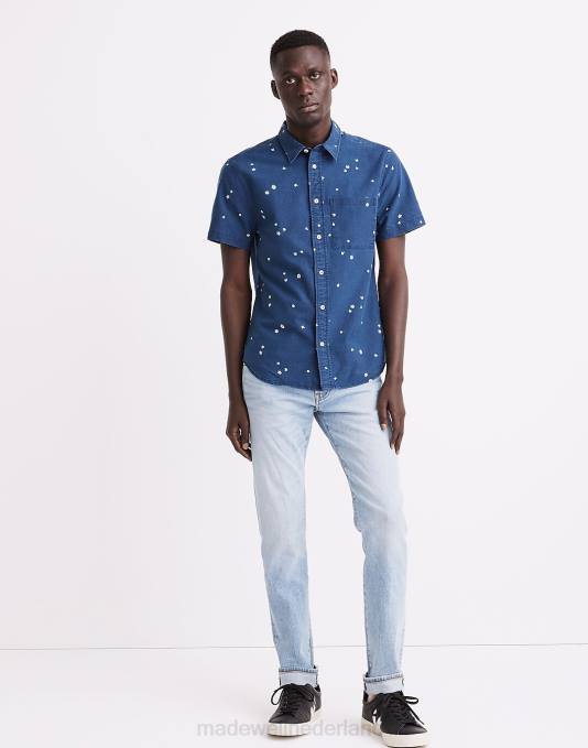 kleding makkelijk wassen ZVH6199 Madewell smalle zelfkantjeans Heren