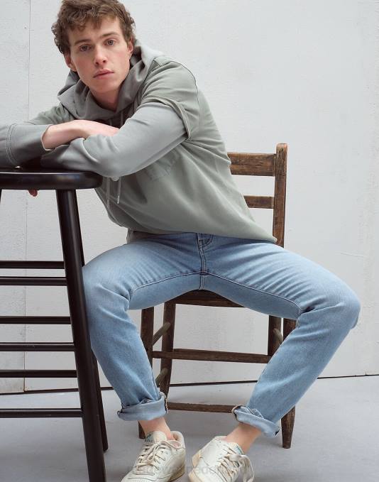 kleding makkelijk wassen ZVH6199 Madewell smalle zelfkantjeans Heren