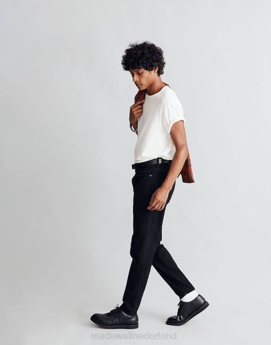 kleding zwart ZVH6175 Madewell ontspannen taps toelopende jeans Heren
