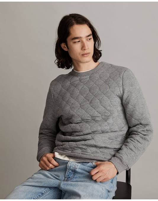 kleding hth grijs ZVH6620 Madewell gewatteerde trui Heren