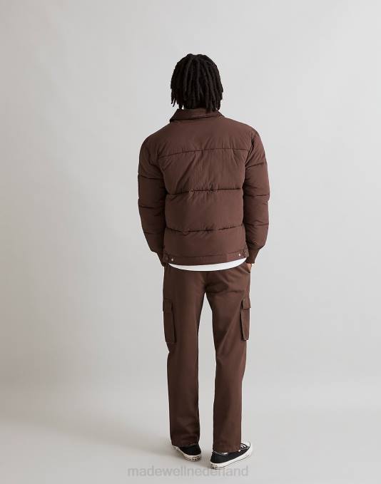 kleding chocolade bruin ZVH6463 Madewell Dickies overbook pufferjack Heren