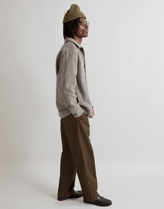 kleding grijs ZVH6122 Madewell overhemd-jasje Italiaanse stof Heren