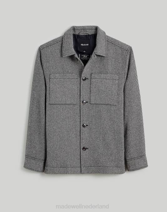 kleding grijs ZVH6122 Madewell overhemd-jasje Italiaanse stof Heren