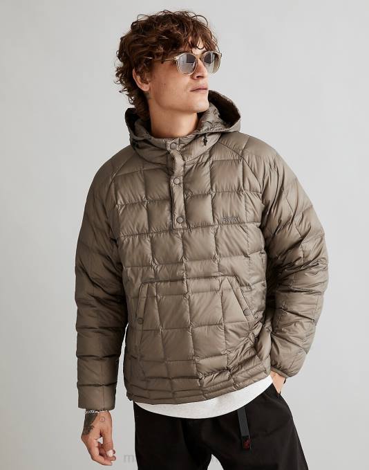 kleding steengrijs ZVH6500 Madewell Gramicci donsjack Heren