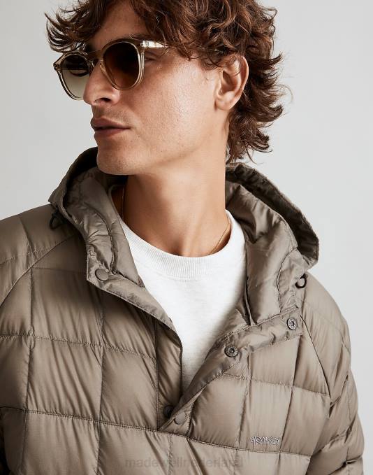 kleding steengrijs ZVH6500 Madewell Gramicci donsjack Heren