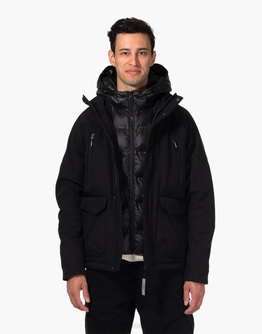 kleding zwart ZVH6550 Madewell norden dag 2-in-1 gebonden jas Heren