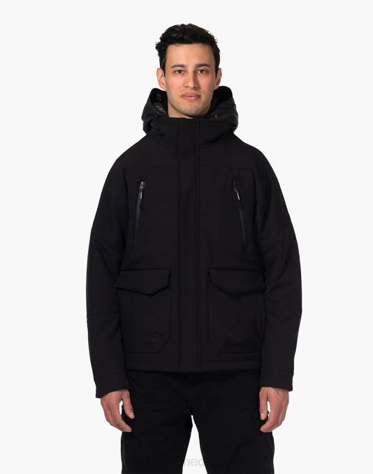 kleding zwart ZVH6550 Madewell norden dag 2-in-1 gebonden jas Heren