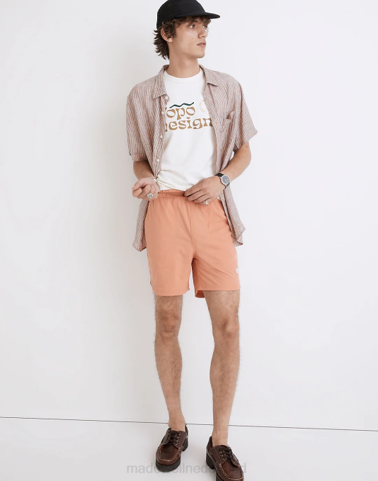 kleding perzik oogsten ZVH6600 Madewell topo ontwerpt riviershorts Heren