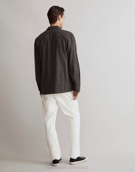 kleding donkere bestrating ZVH6301 Madewell Sunday flanellen overhemd met lange mouwen Heren