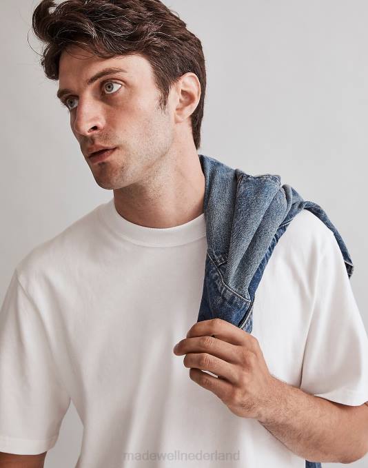 kleding gemalen johannesbrood ZVH6357 Madewell ontspannen t-shirt Heren