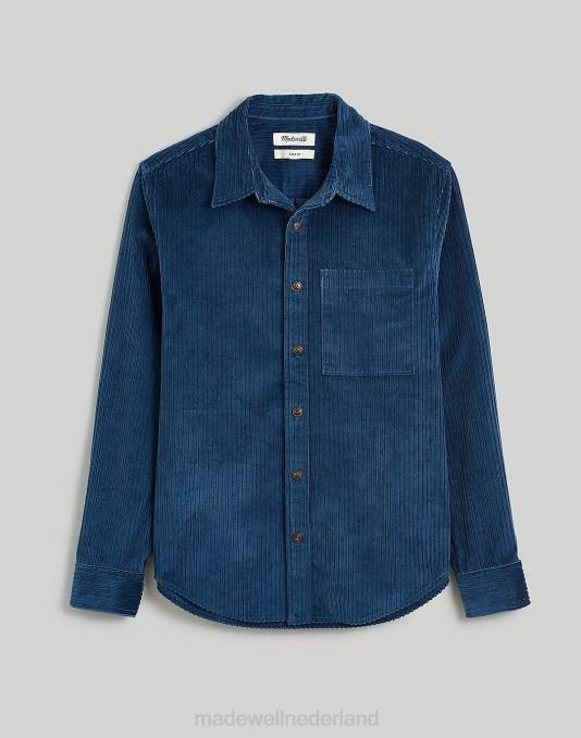 kleding kompas goud ZVH6238 Madewell gemakkelijk corduroy overhemd met lange mouwen Heren