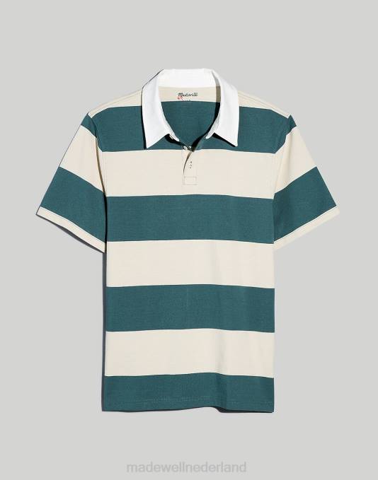 kleding oceaan ZVH6618 Madewell rugbypoloshirt met korte mouwen Heren