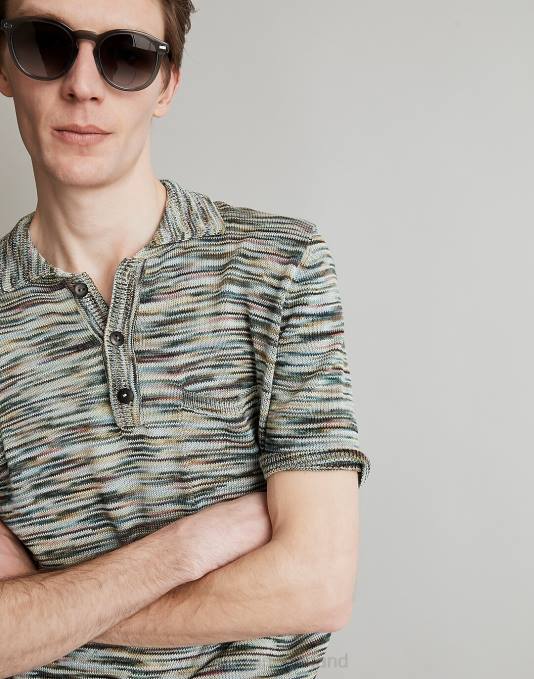 kleding ruimteverf ZVH6438 Madewell gang geverfd poloshirt Heren