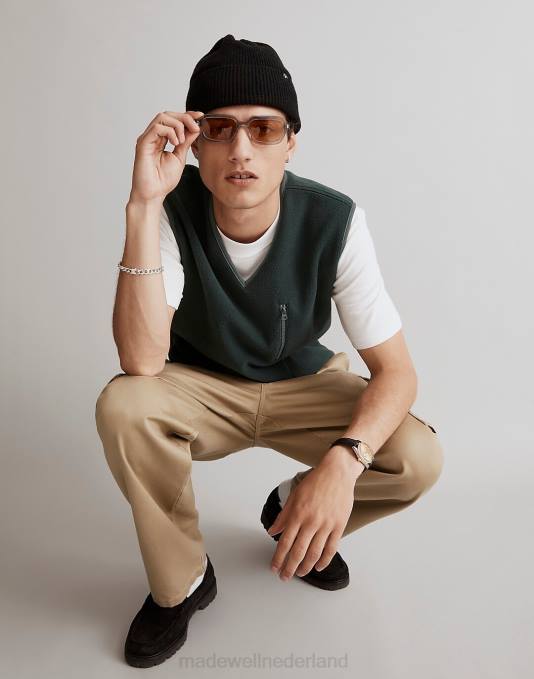 kleding provence druif ZVH62790 Madewell fleecevest Heren