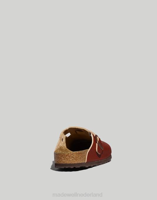 schoenen gebraden ZVH6394 Madewell Birkenstock Boston-klompen van leer met zacht voetbed Heren
