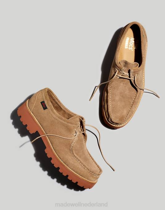 schoenen oase blauw multi ZVH6496 Madewell g.h.bass wallace suède moc Heren