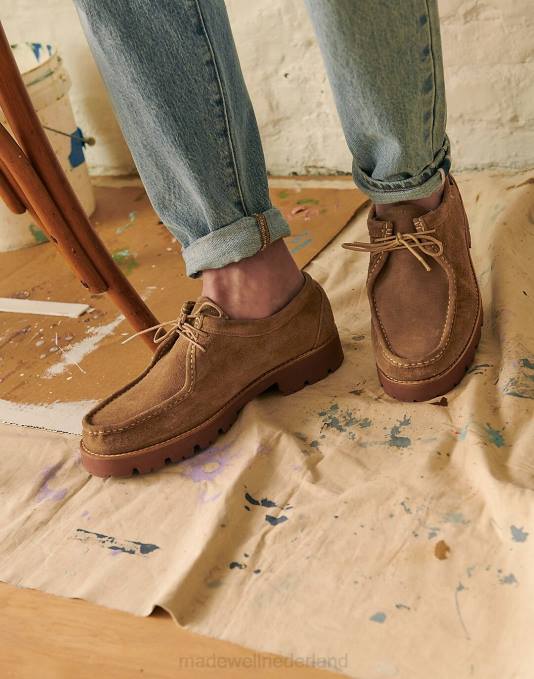 schoenen oase blauw multi ZVH6496 Madewell g.h.bass wallace suède moc Heren