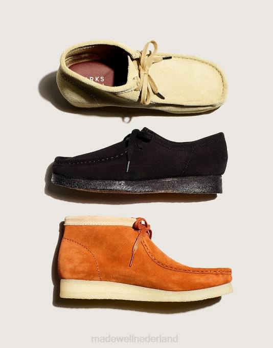schoenen donkere tint ZVH6429 Madewell Clarks suède wallabee-laarzen Heren