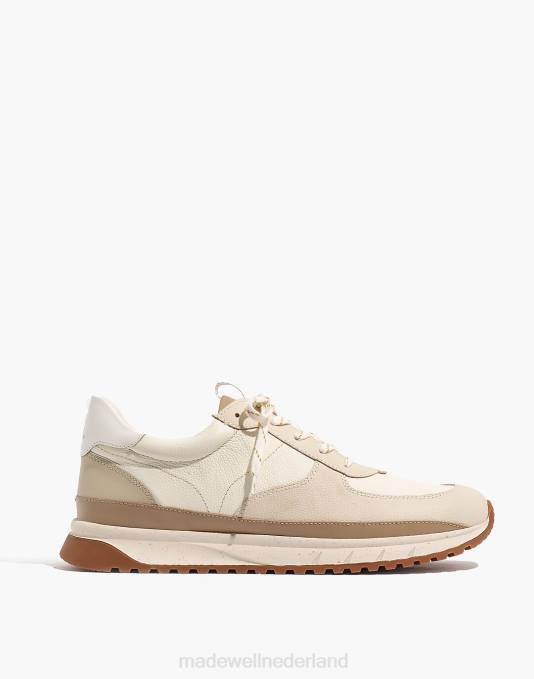 schoenen antiek crème multi ZVH6632 Madewell Kickoff-sneakers van neutraal kleurblokleer Heren