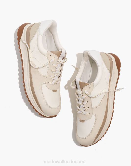 schoenen antiek crème multi ZVH6632 Madewell Kickoff-sneakers van neutraal kleurblokleer Heren